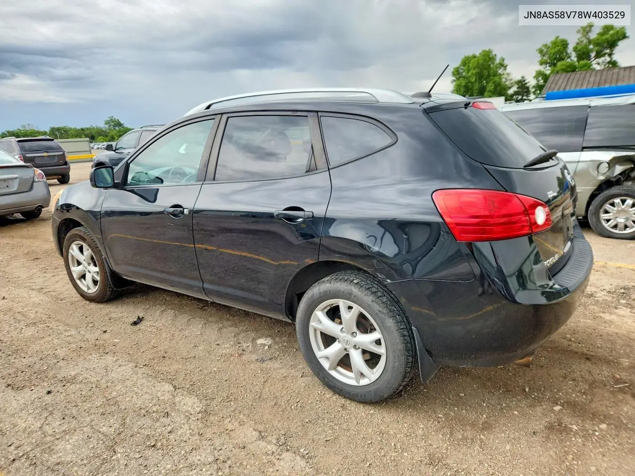 2008 Nissan Rogue S VIN: JN8AS58V78W403529 Lot: 53845706