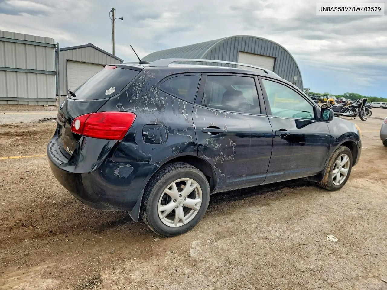 2008 Nissan Rogue S VIN: JN8AS58V78W403529 Lot: 53845706
