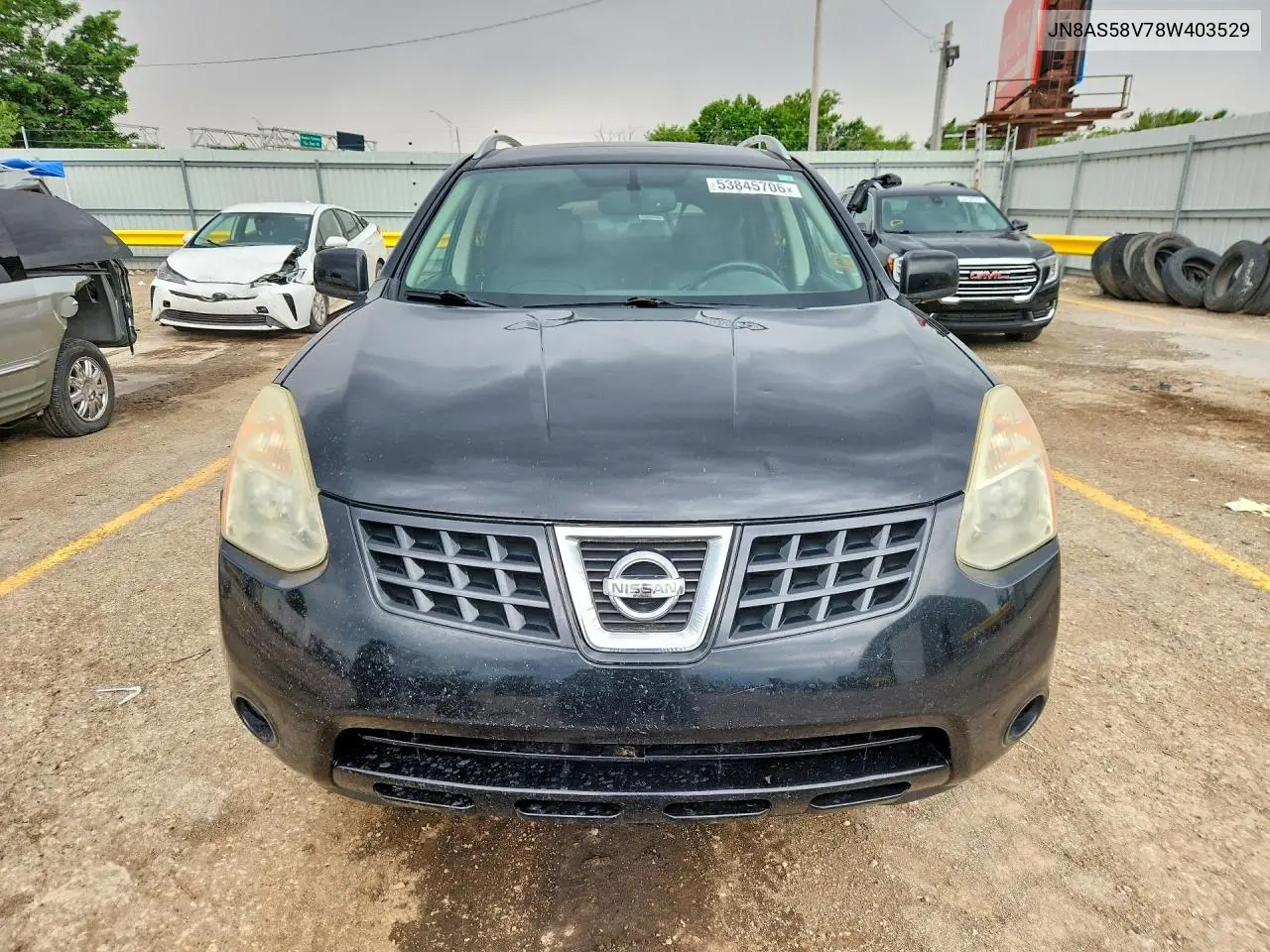 2008 Nissan Rogue S VIN: JN8AS58V78W403529 Lot: 53845706
