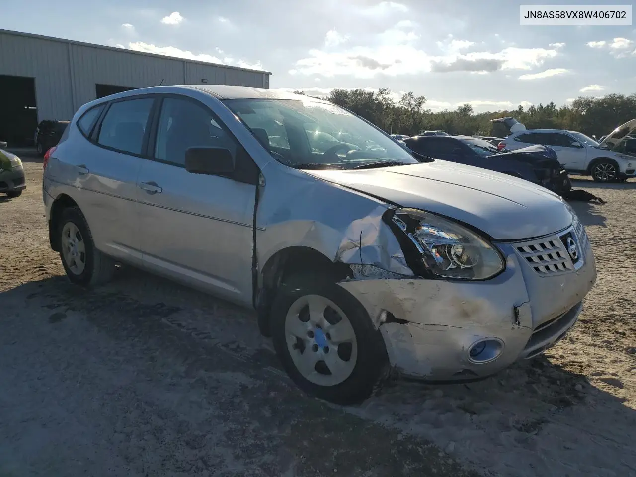 JN8AS58VX8W406702 2008 Nissan Rogue S