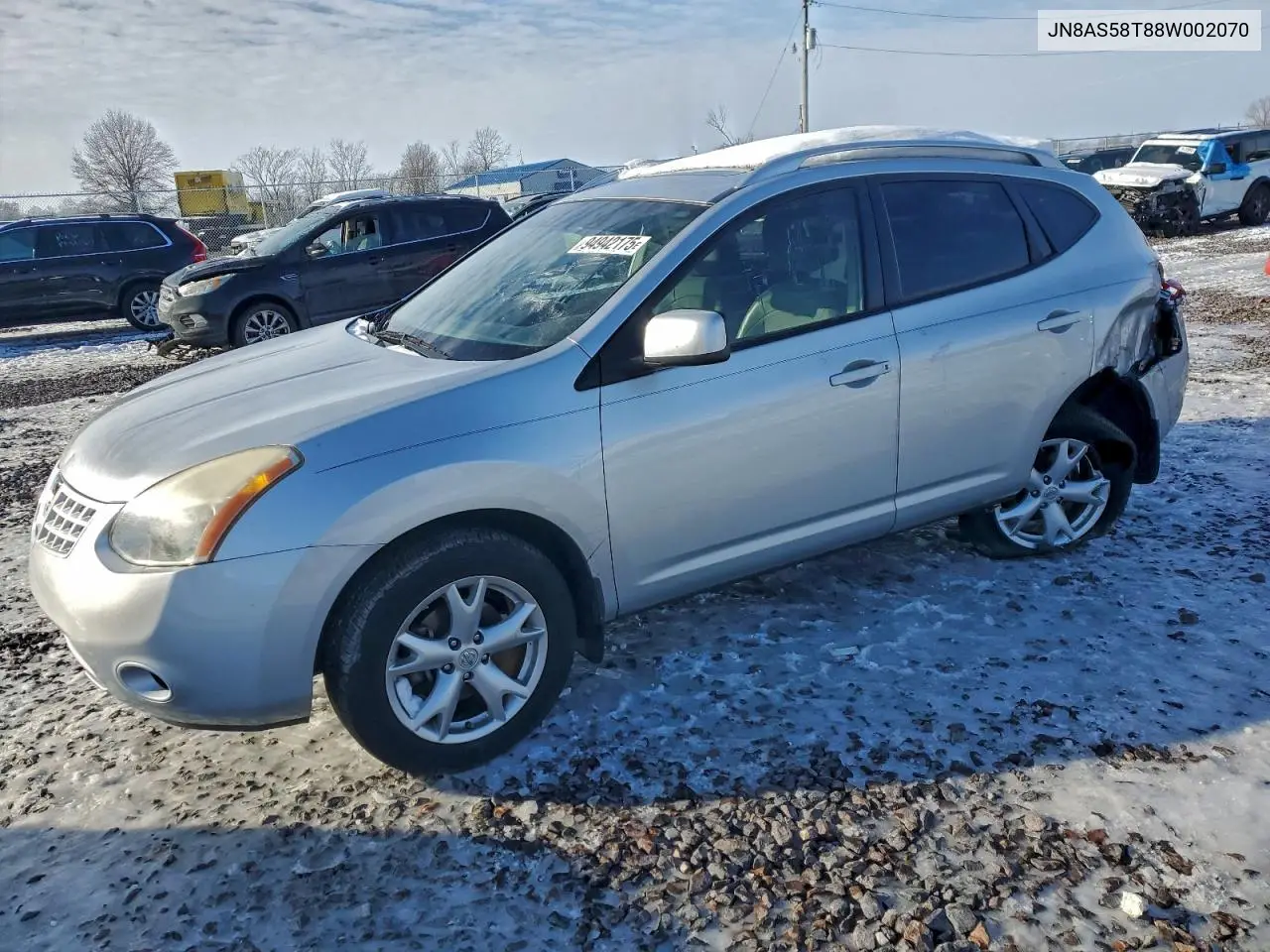 JN8AS58T88W002070 2008 Nissan Rogue S