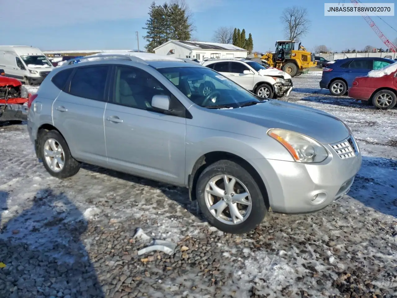 JN8AS58T88W002070 2008 Nissan Rogue S