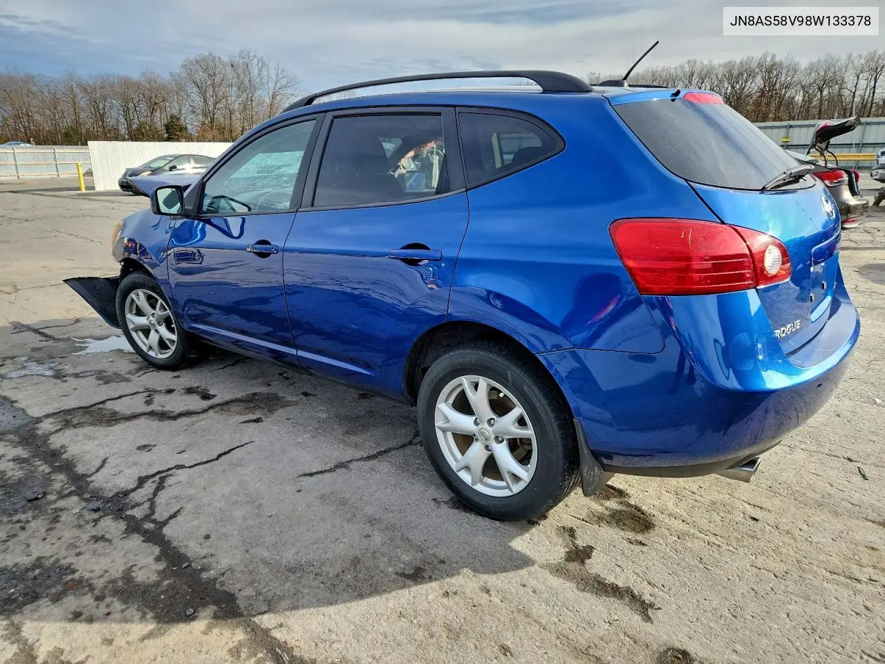 JN8AS58V98W133378 2008 Nissan Rogue S