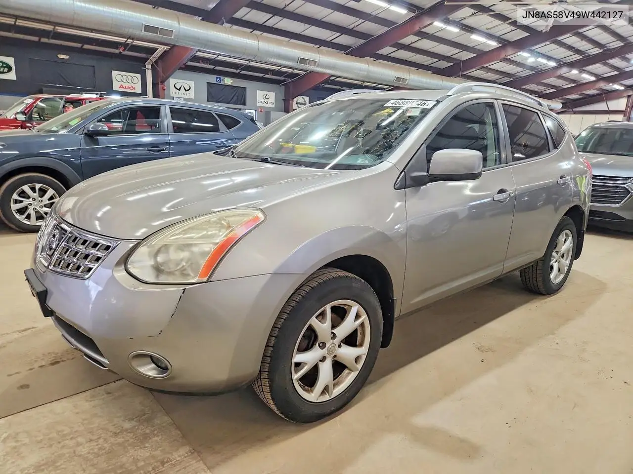 2009 Nissan Rogue S VIN: JN8AS58V49W442127 Lot: 46889246