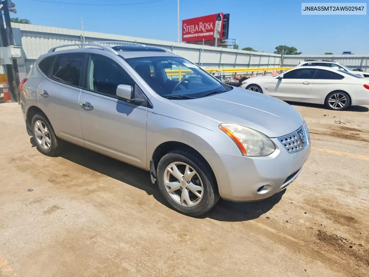 2010 Nissan Rogue Sl VIN: JN8AS5MT2AW502947 Lot: 61228626