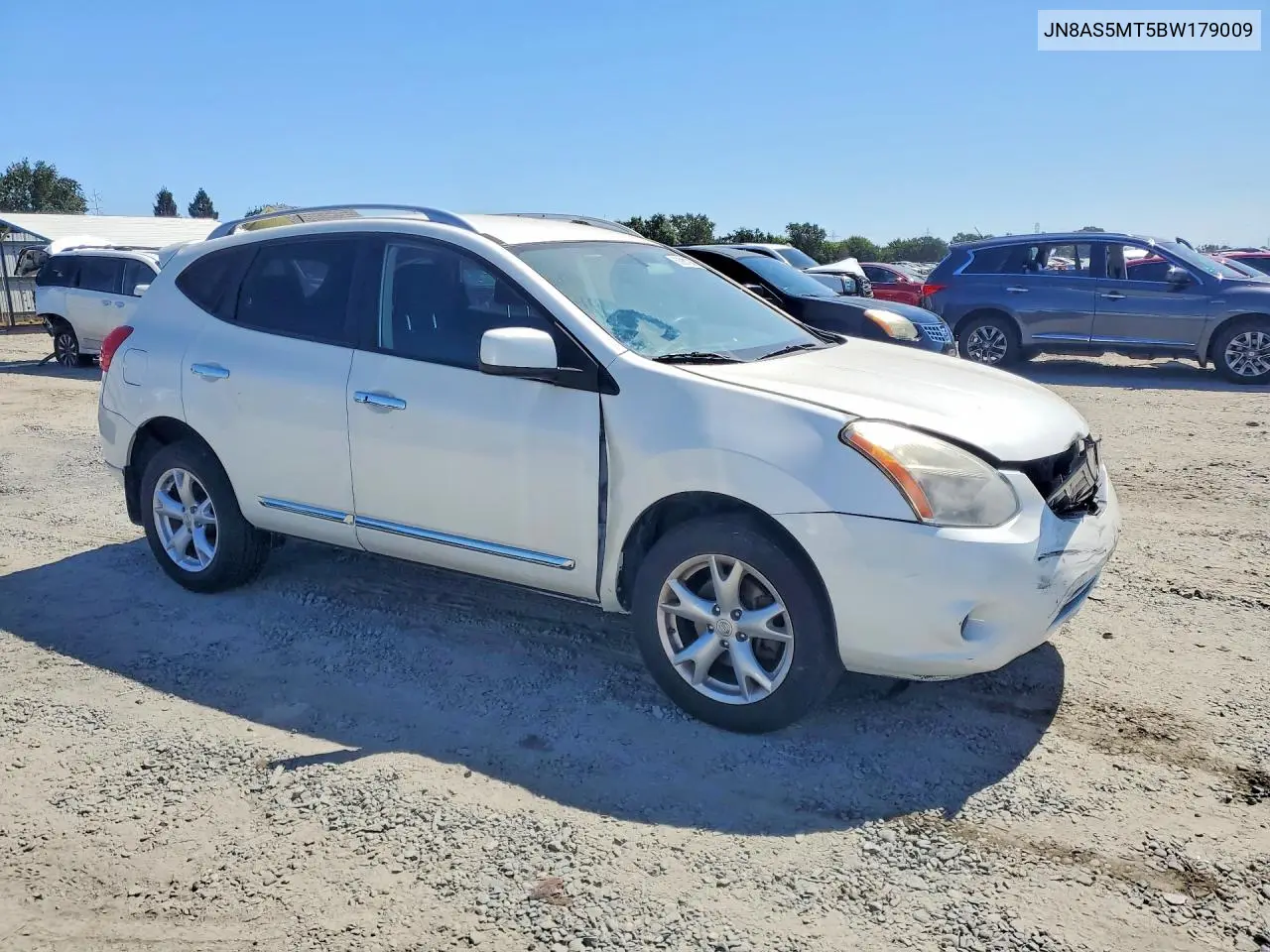 JN8AS5MT5BW179009 2011 Nissan Rogue S