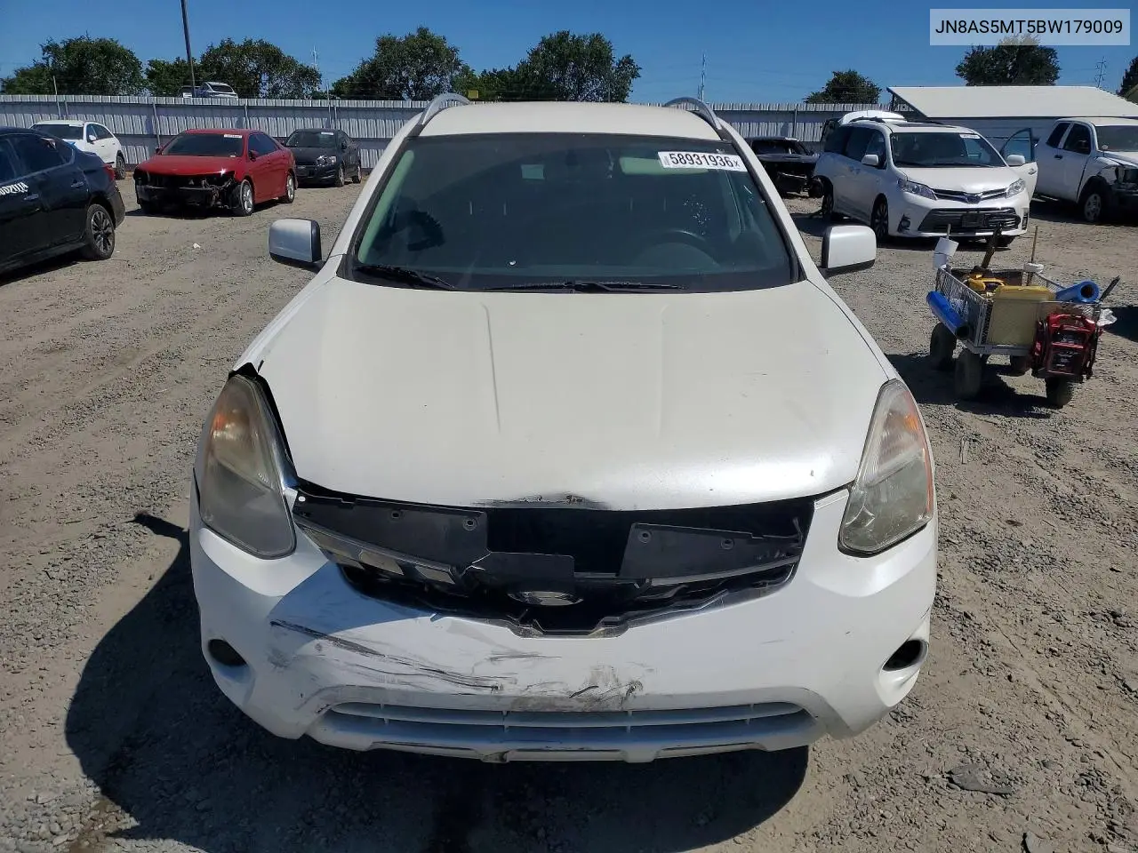 JN8AS5MT5BW179009 2011 Nissan Rogue S