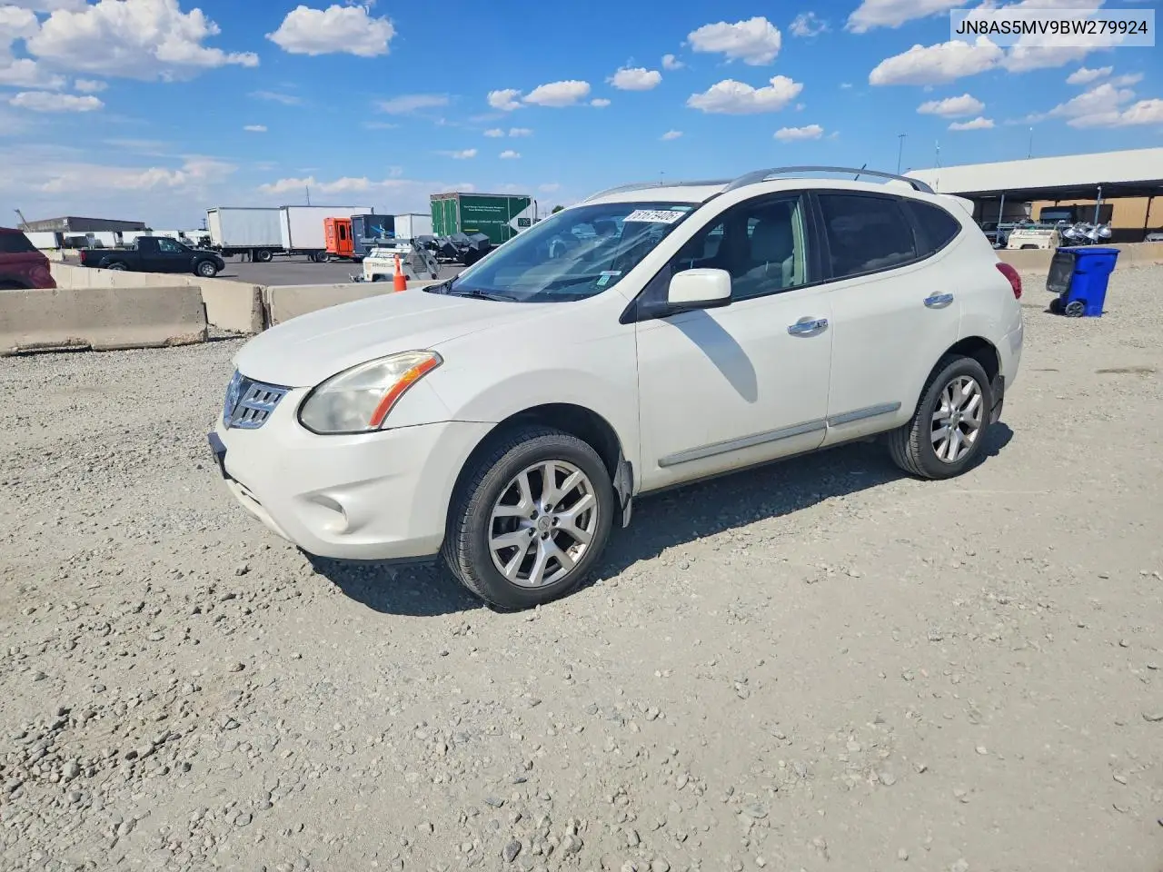 2011 Nissan Rogue S VIN: JN8AS5MV9BW279924 Lot: 61679406
