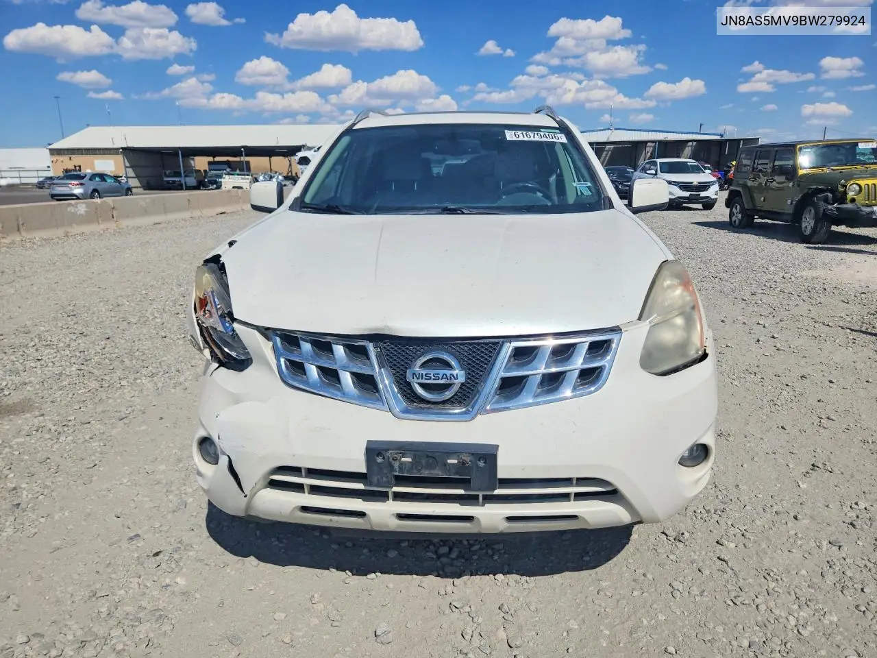2011 Nissan Rogue S VIN: JN8AS5MV9BW279924 Lot: 61679406