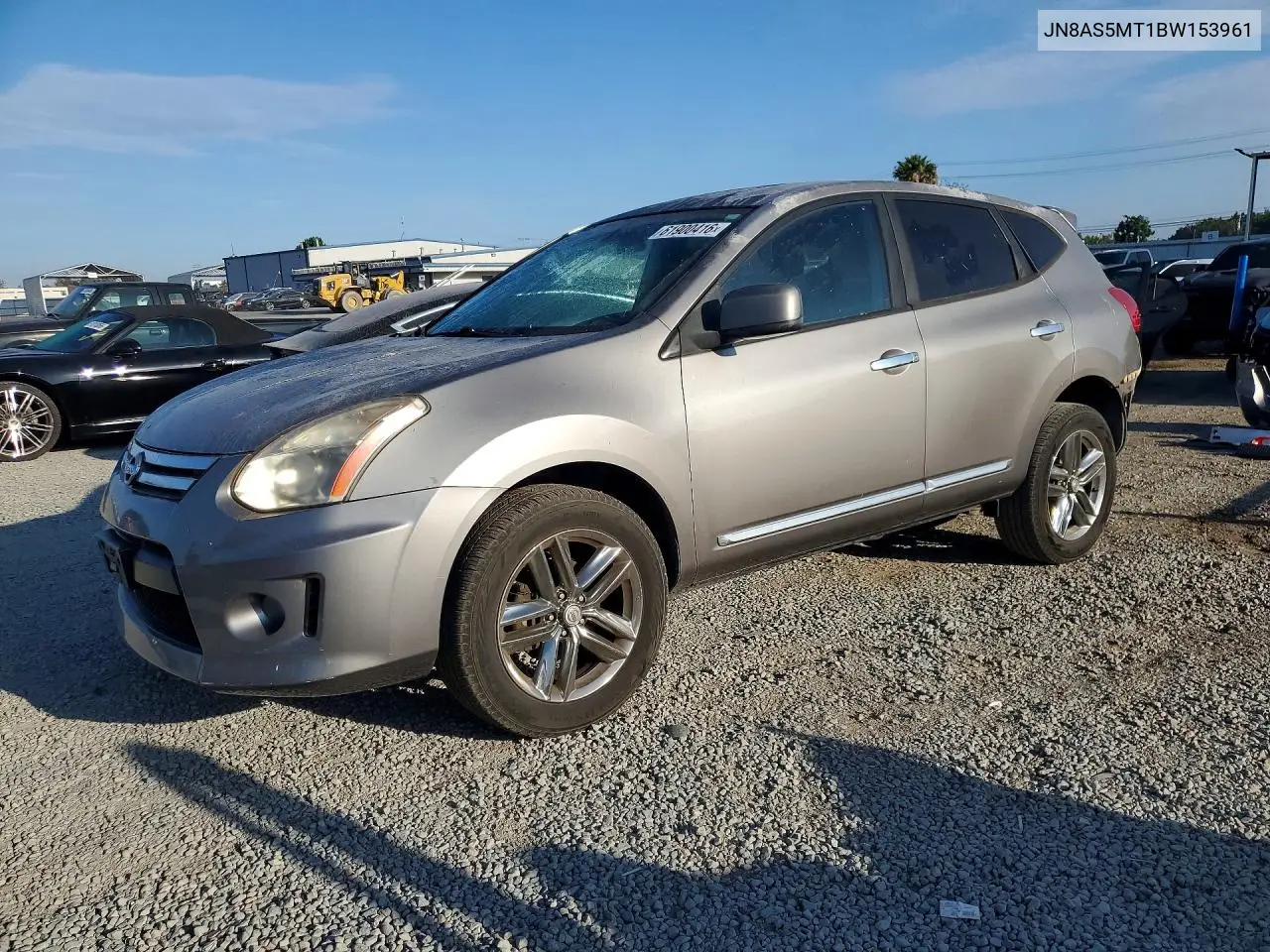 2011 Nissan Rogue S VIN: JN8AS5MT1BW153961 Lot: 61900416