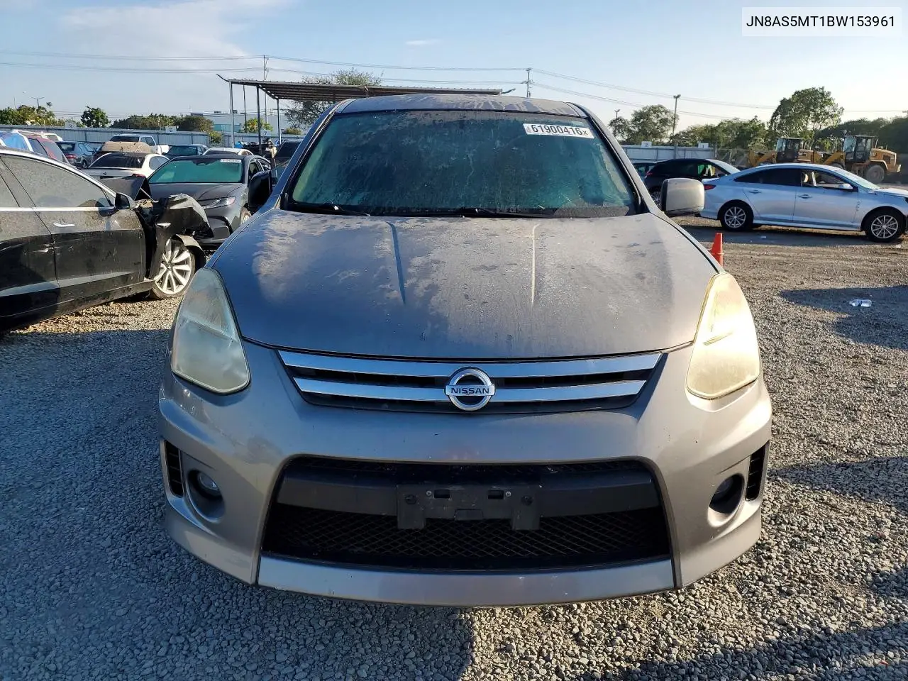 2011 Nissan Rogue S VIN: JN8AS5MT1BW153961 Lot: 61900416