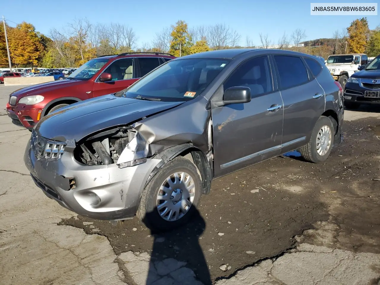 JN8AS5MV8BW683605 2011 Nissan Rogue S