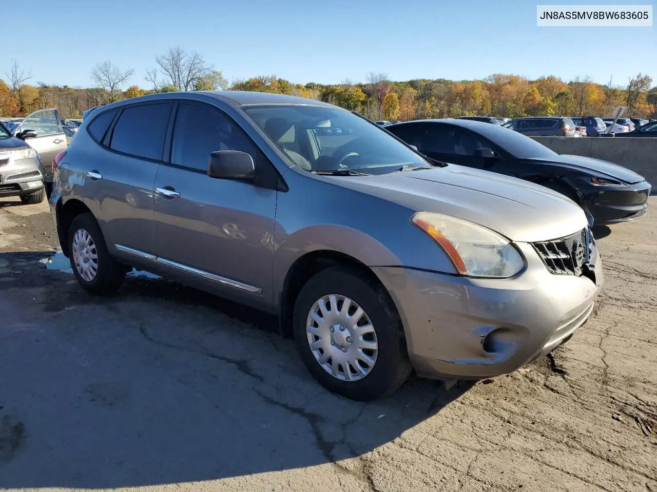JN8AS5MV8BW683605 2011 Nissan Rogue S