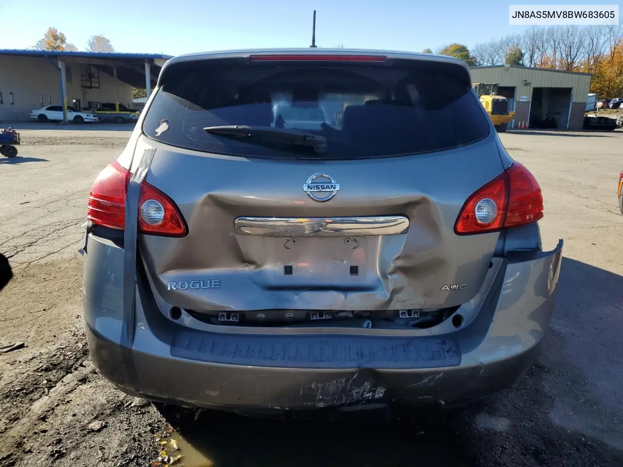 JN8AS5MV8BW683605 2011 Nissan Rogue S
