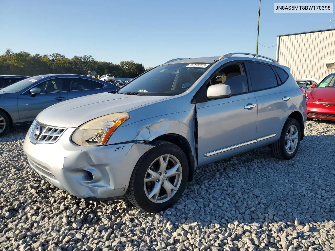 JN8AS5MT8BW170398 2011 Nissan Rogue S