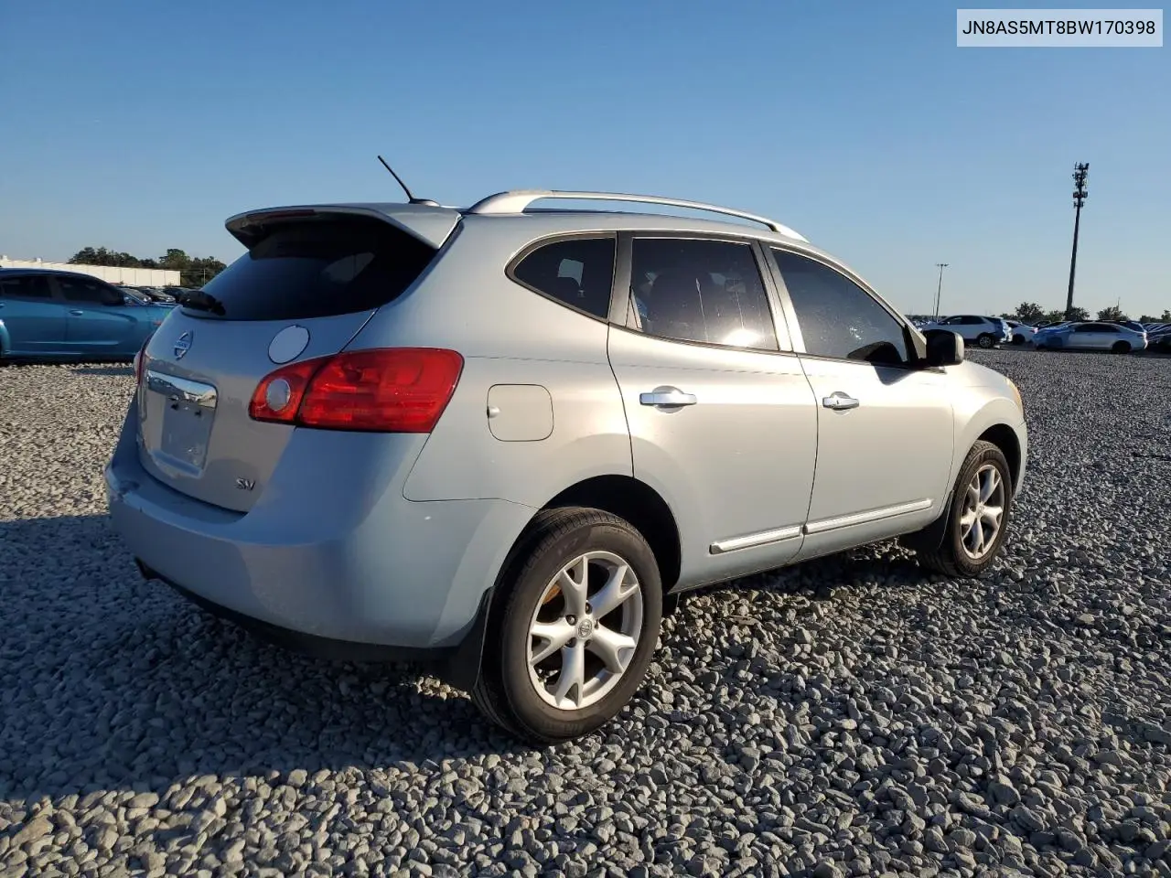 JN8AS5MT8BW170398 2011 Nissan Rogue S