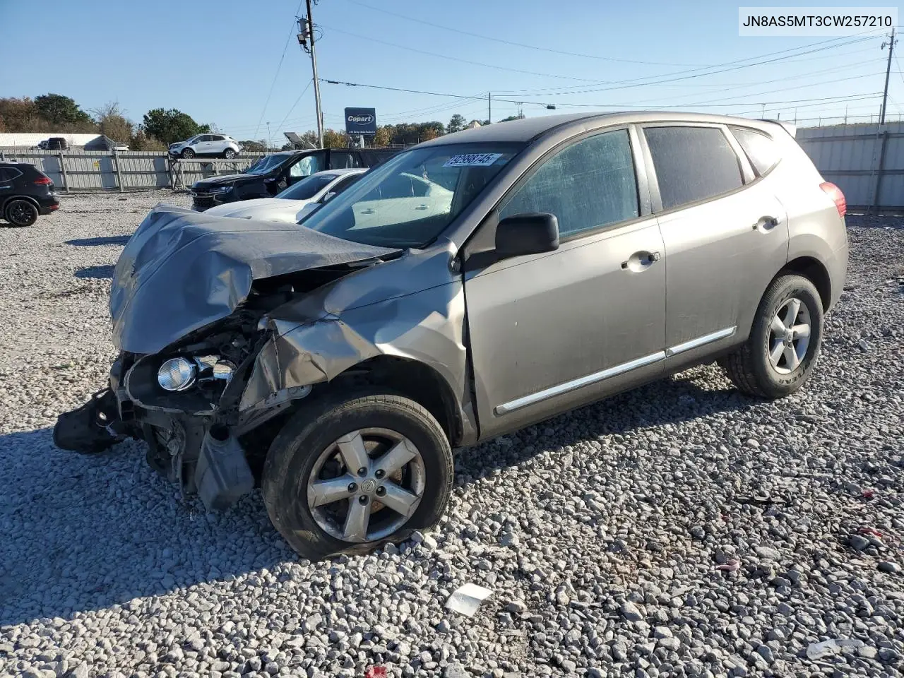 JN8AS5MT3CW257210 2012 Nissan Rogue S