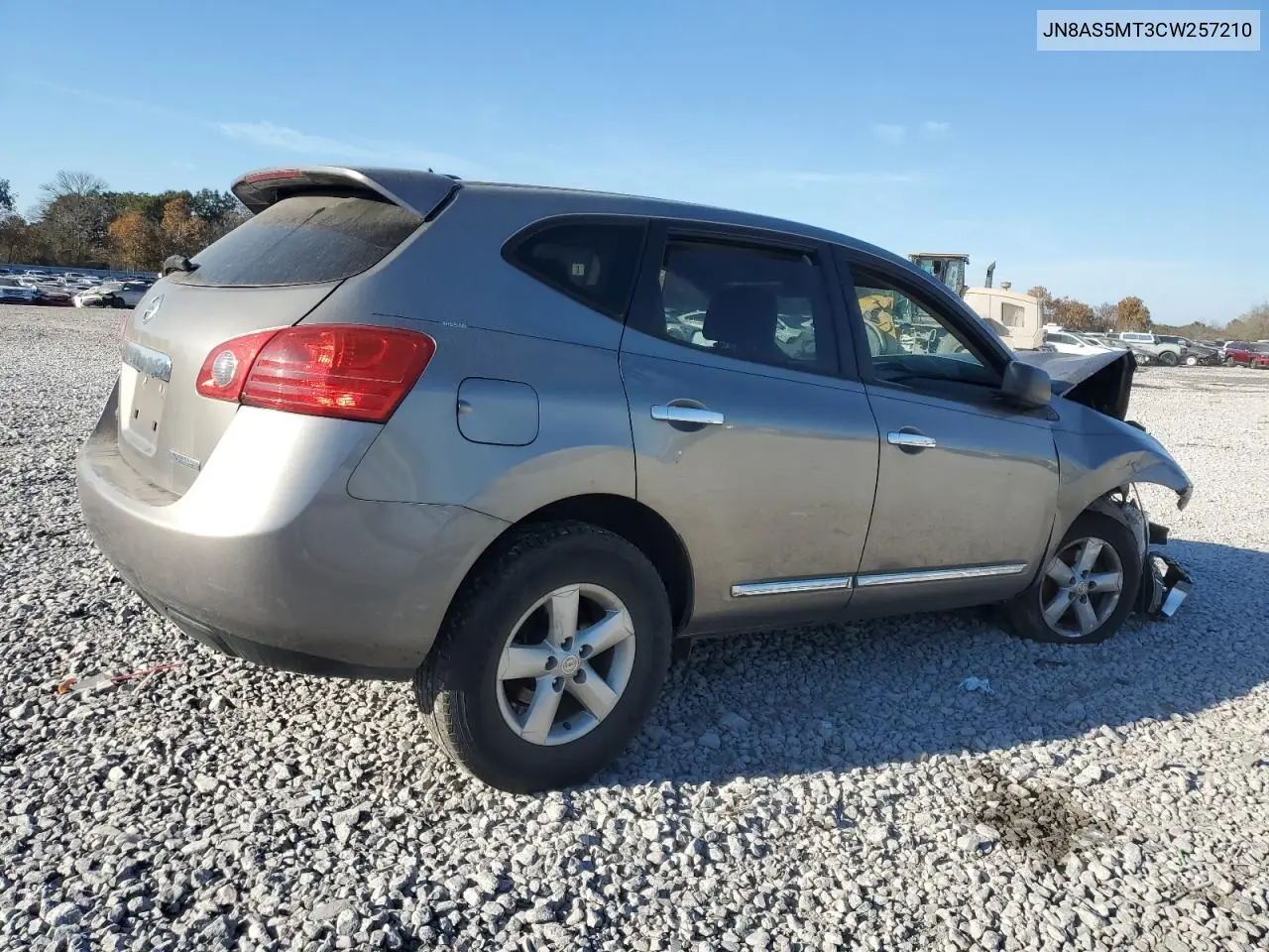 JN8AS5MT3CW257210 2012 Nissan Rogue S