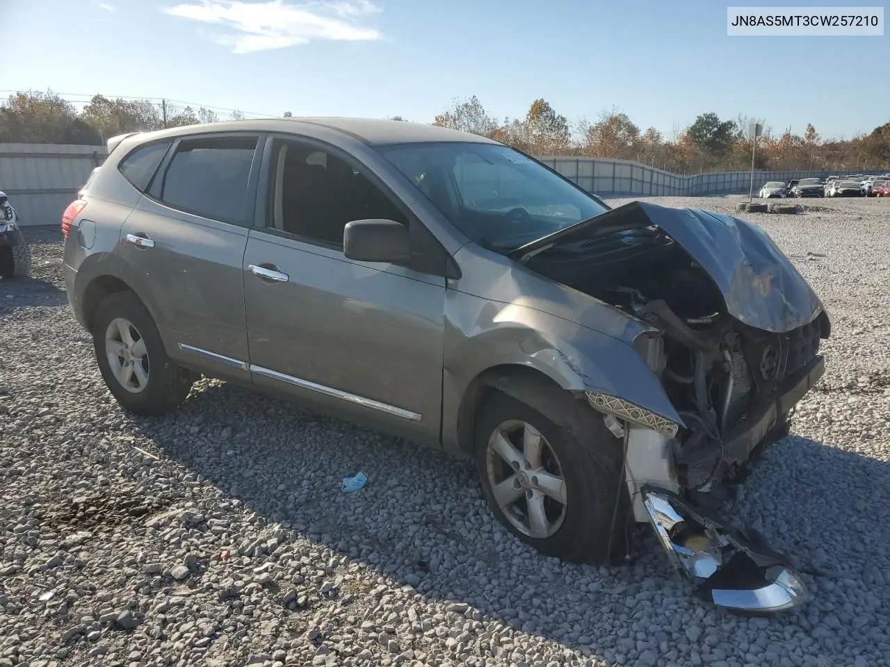 JN8AS5MT3CW257210 2012 Nissan Rogue S