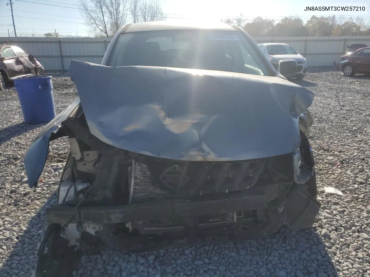 JN8AS5MT3CW257210 2012 Nissan Rogue S