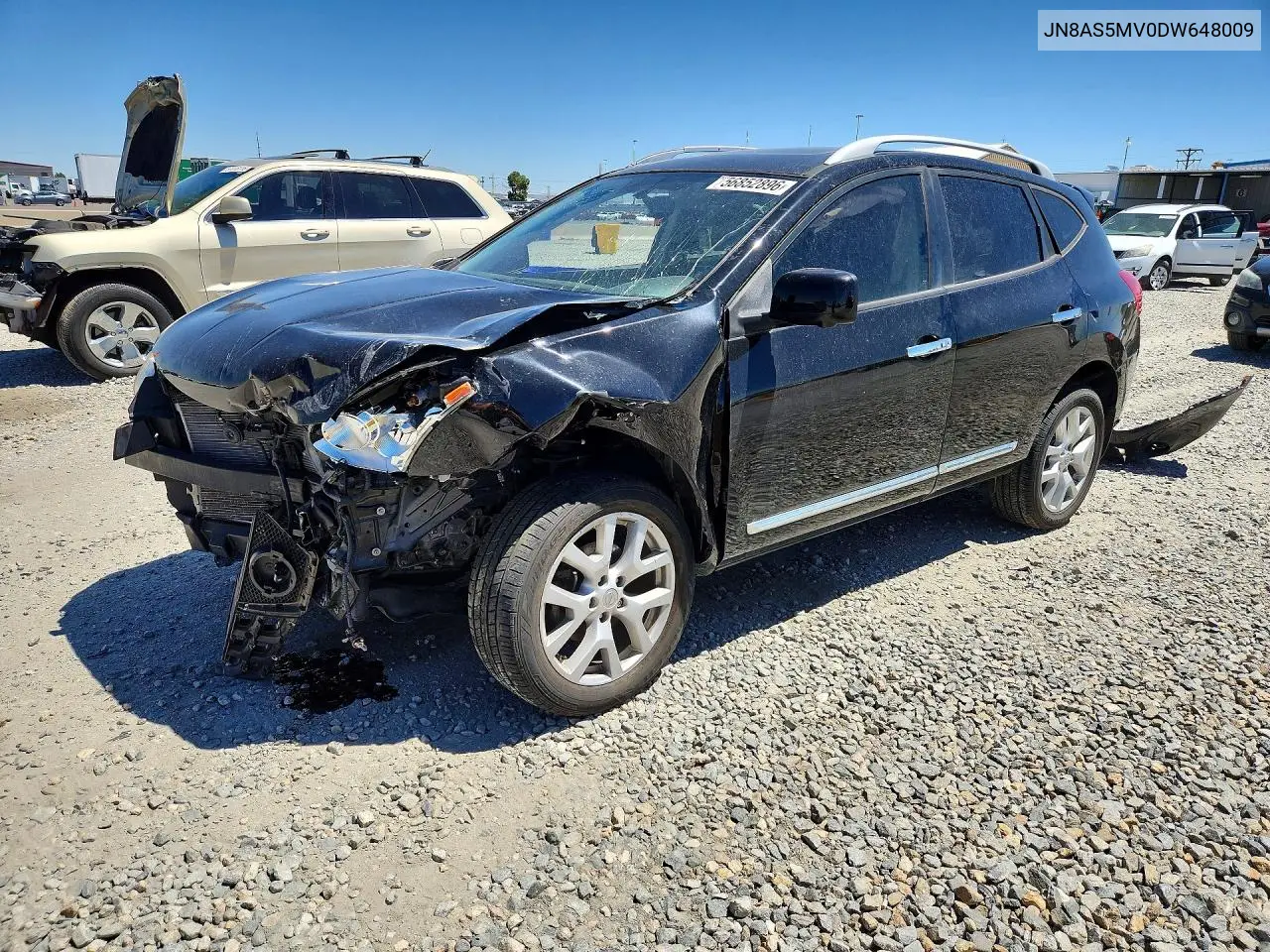 2013 Nissan Rogue S VIN: JN8AS5MV0DW648009 Lot: 56852896