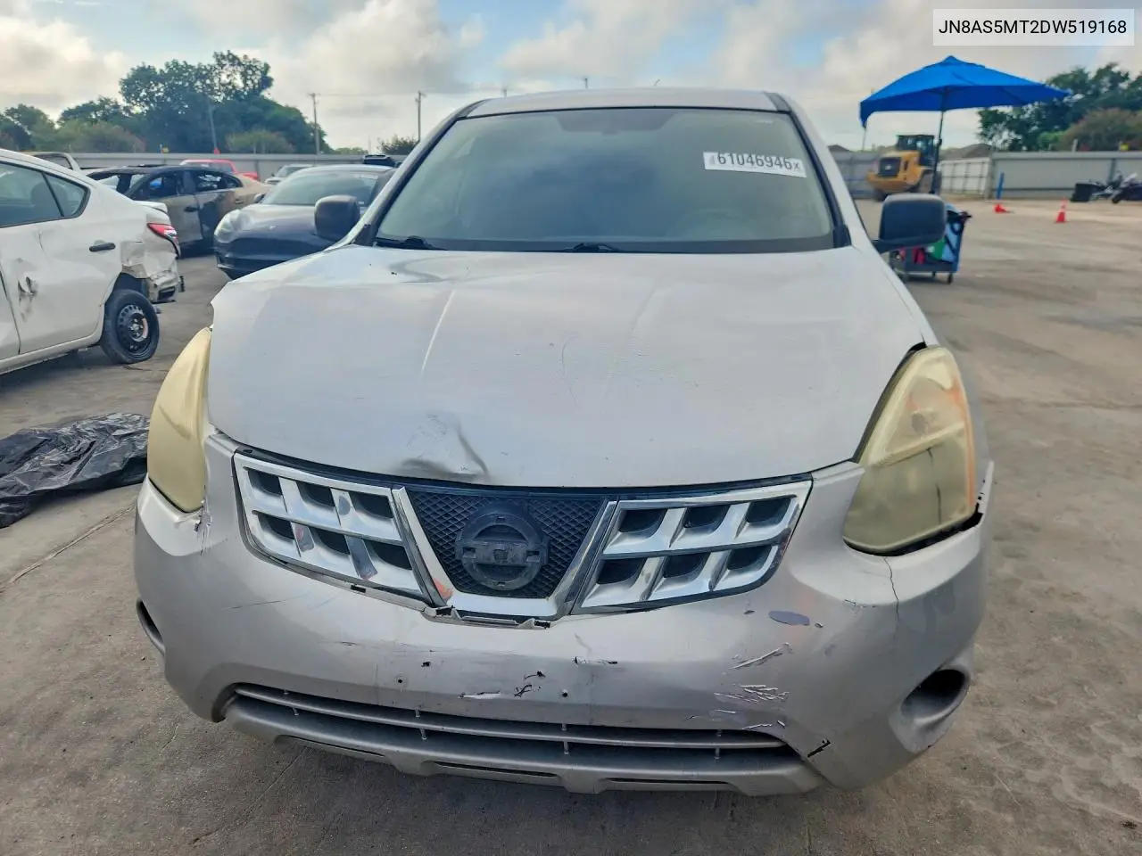 2013 Nissan Rogue S VIN: JN8AS5MT2DW519168 Lot: 61046946