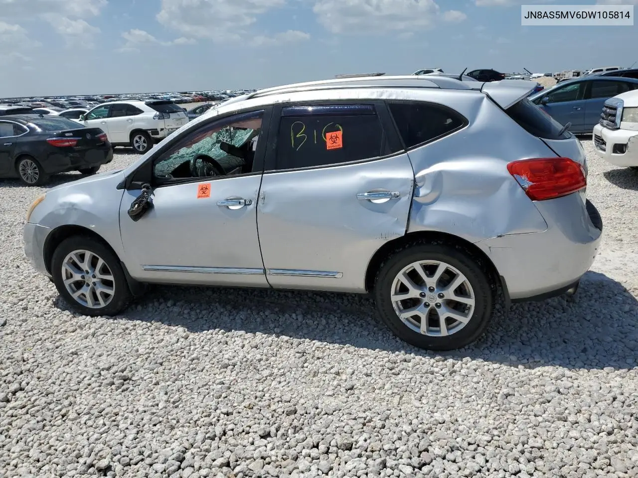 2013 Nissan Rogue S VIN: JN8AS5MV6DW105814 Lot: 78883684