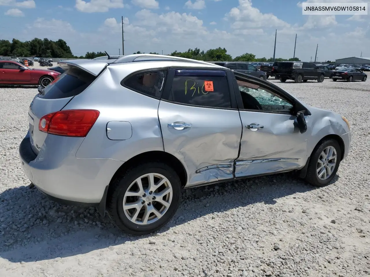 2013 Nissan Rogue S VIN: JN8AS5MV6DW105814 Lot: 78883684
