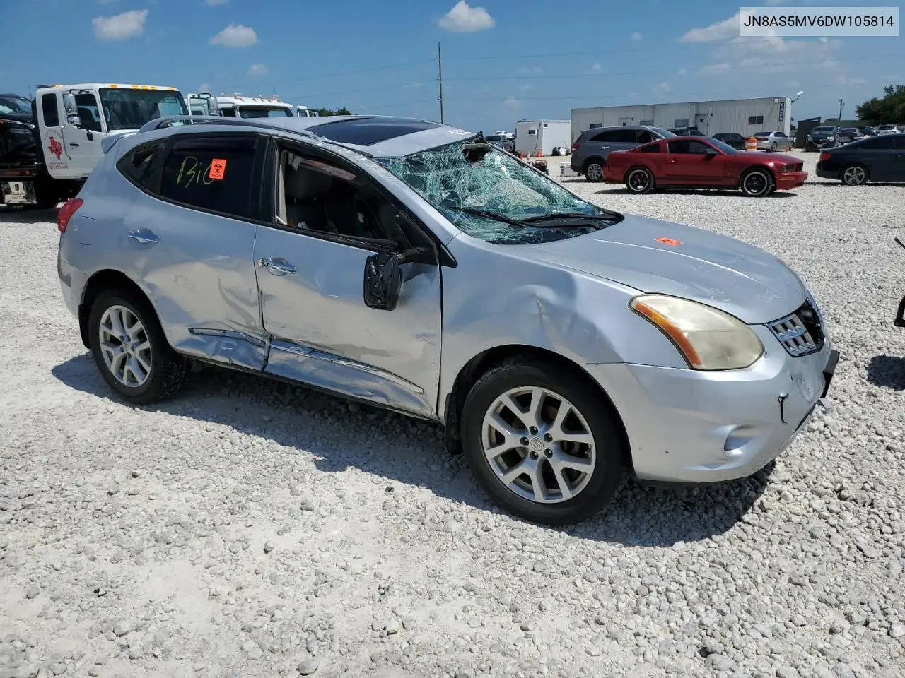 2013 Nissan Rogue S VIN: JN8AS5MV6DW105814 Lot: 78883684