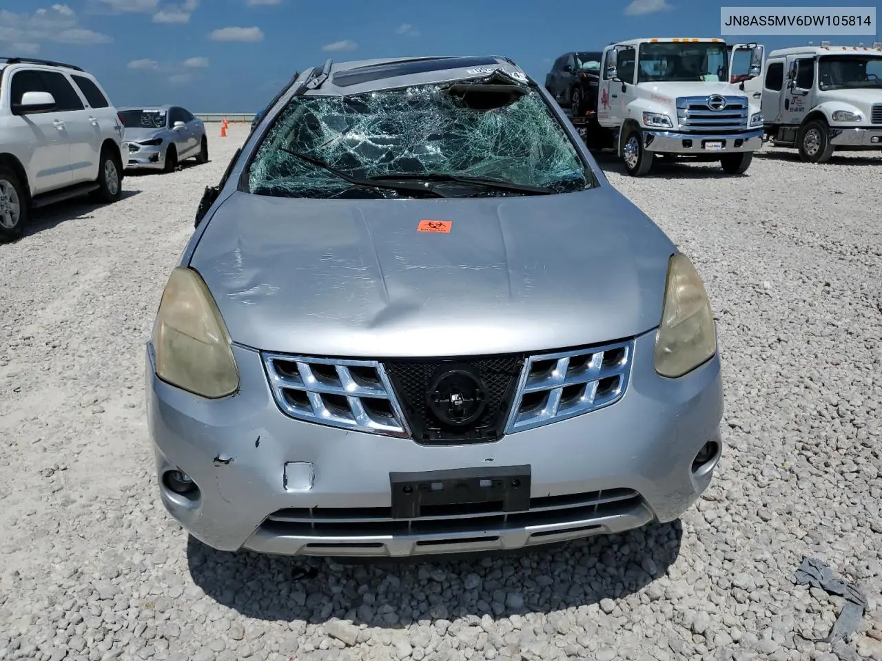 2013 Nissan Rogue S VIN: JN8AS5MV6DW105814 Lot: 78883684