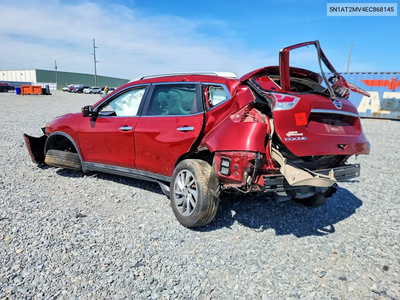 2014 Nissan Rogue Sl VIN: 5N1AT2MV4EC868145 Lot: 56280226