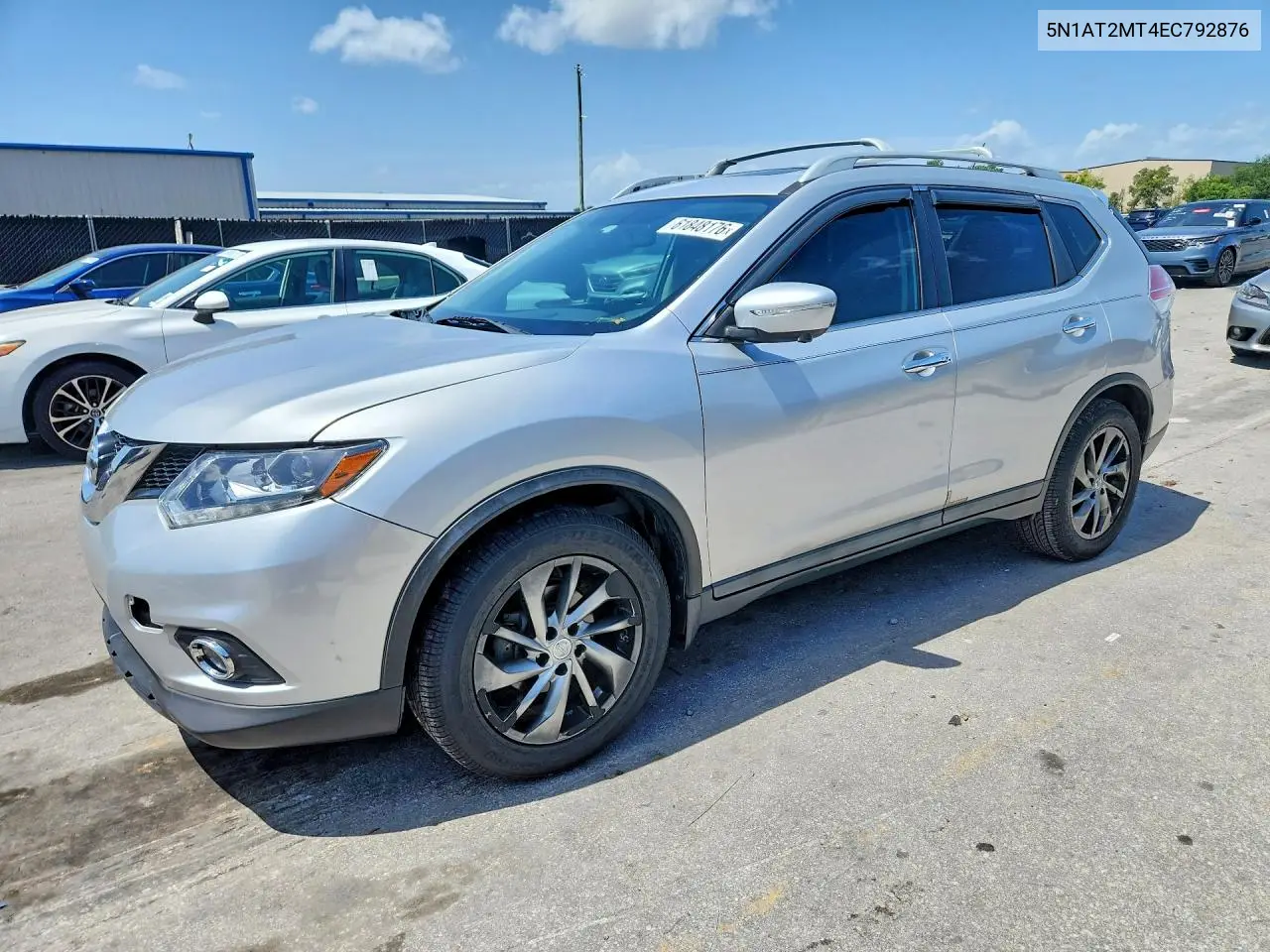 2014 Nissan Rogue Sl VIN: 5N1AT2MT4EC792876 Lot: 61848176