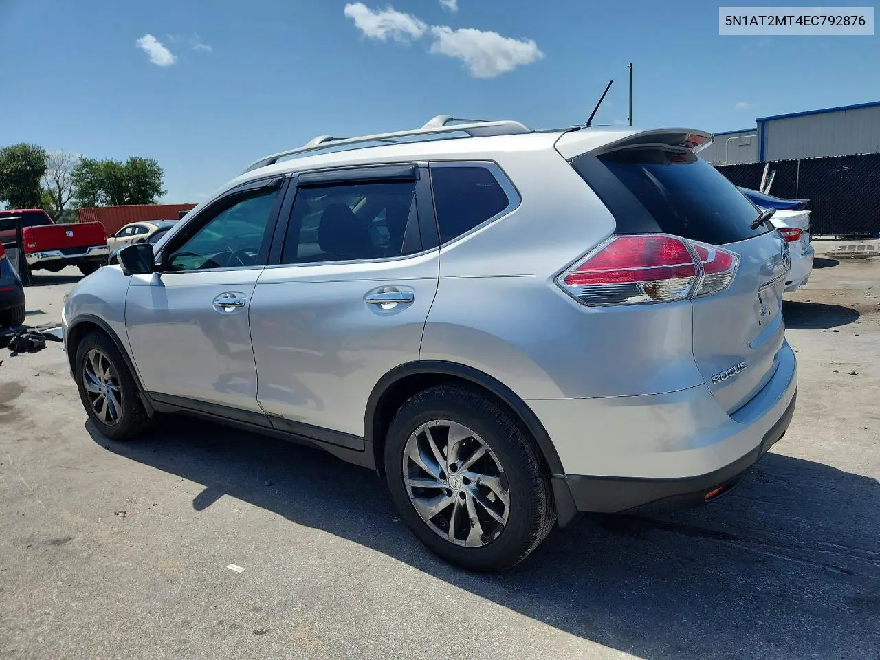 2014 Nissan Rogue Sl VIN: 5N1AT2MT4EC792876 Lot: 61848176