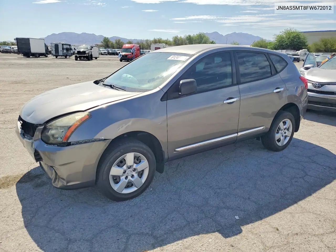 2015 Nissan Rogue Select S VIN: JN8AS5MT8FW672012 Lot: 61240496