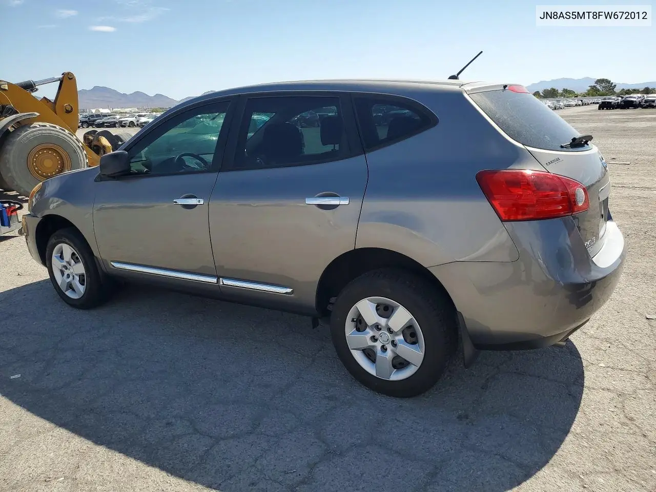 2015 Nissan Rogue Select S VIN: JN8AS5MT8FW672012 Lot: 61240496