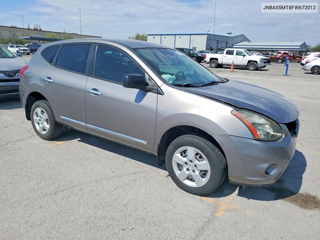2015 Nissan Rogue Select S VIN: JN8AS5MT8FW672012 Lot: 61240496