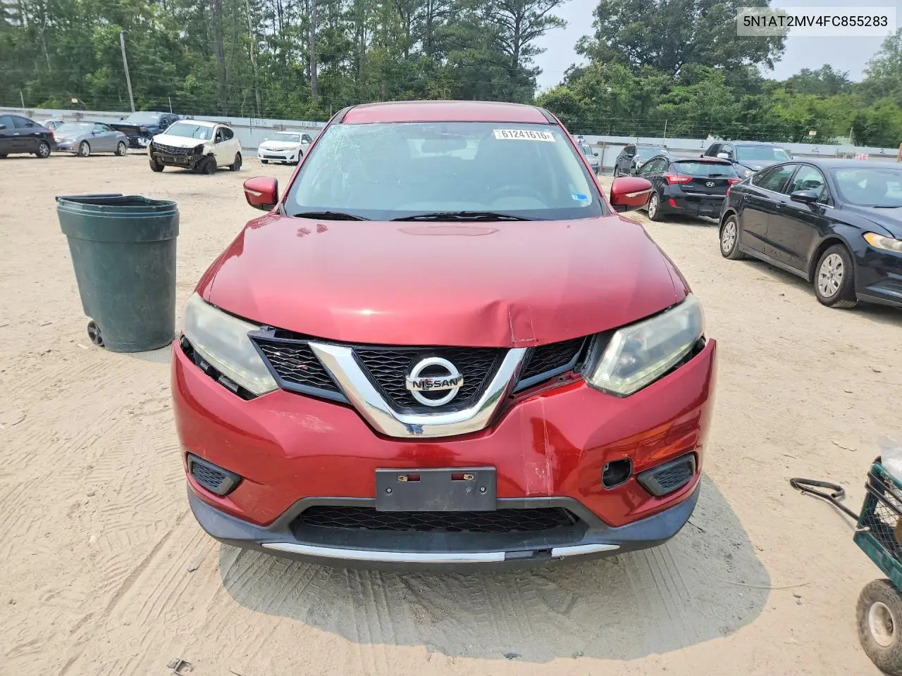 2015 Nissan Rogue S VIN: 5N1AT2MV4FC855283 Lot: 61241616