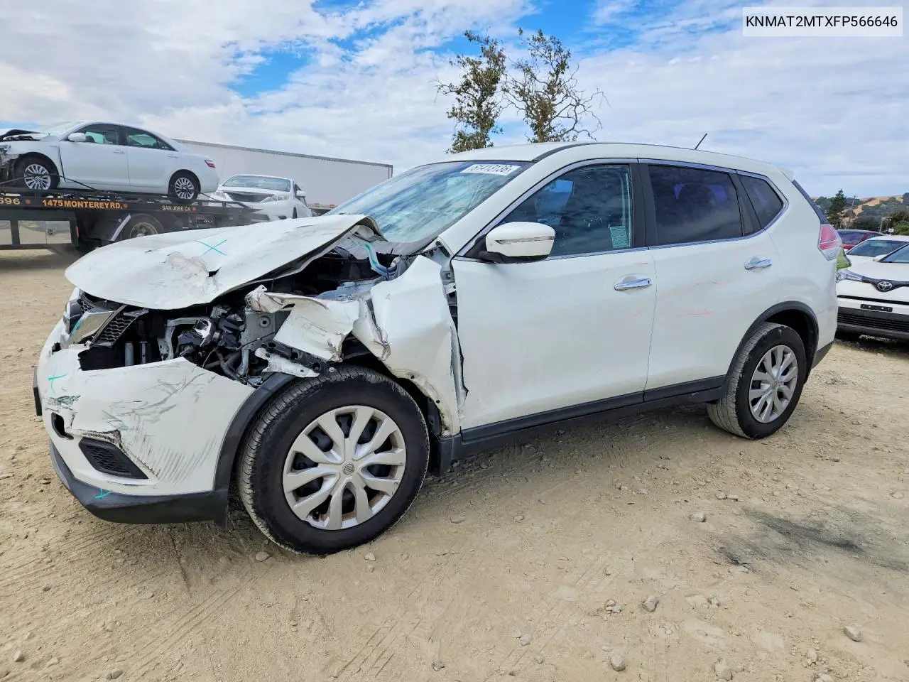 KNMAT2MTXFP566646 2015 Nissan Rogue S