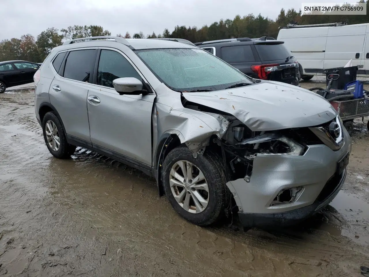 5N1AT2MV7FC756909 2015 Nissan Rogue S