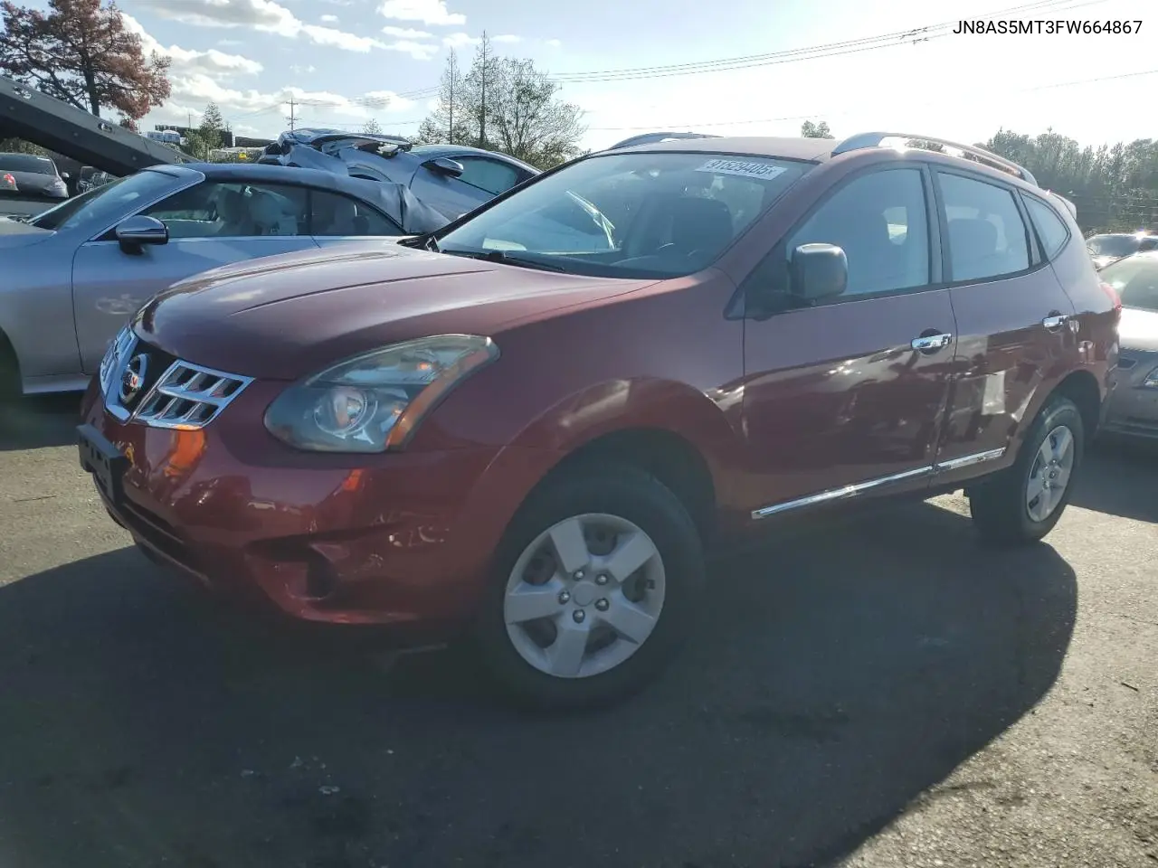 JN8AS5MT3FW664867 2015 Nissan Rogue Select S