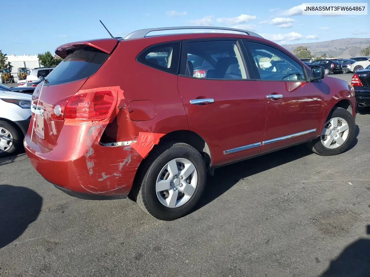 JN8AS5MT3FW664867 2015 Nissan Rogue Select S