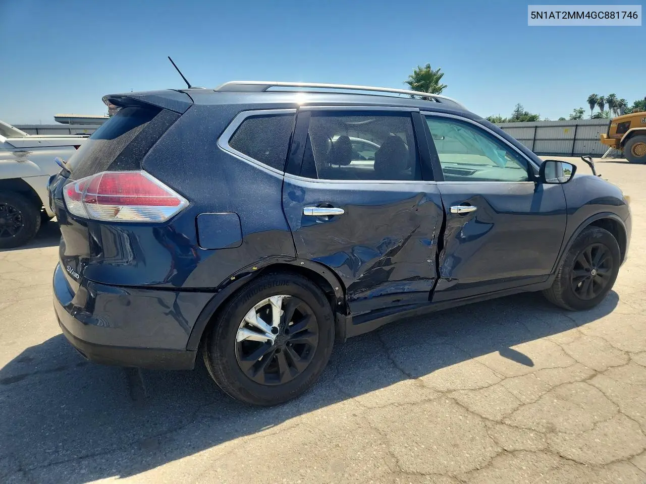 2016 Nissan Rogue Sv VIN: 5N1AT2MM4GC881746 Lot: 56746566