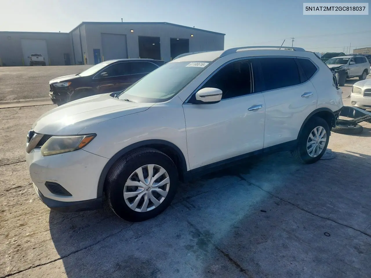2016 Nissan Rogue S VIN: 5N1AT2MT2GC818037 Lot: 61188616