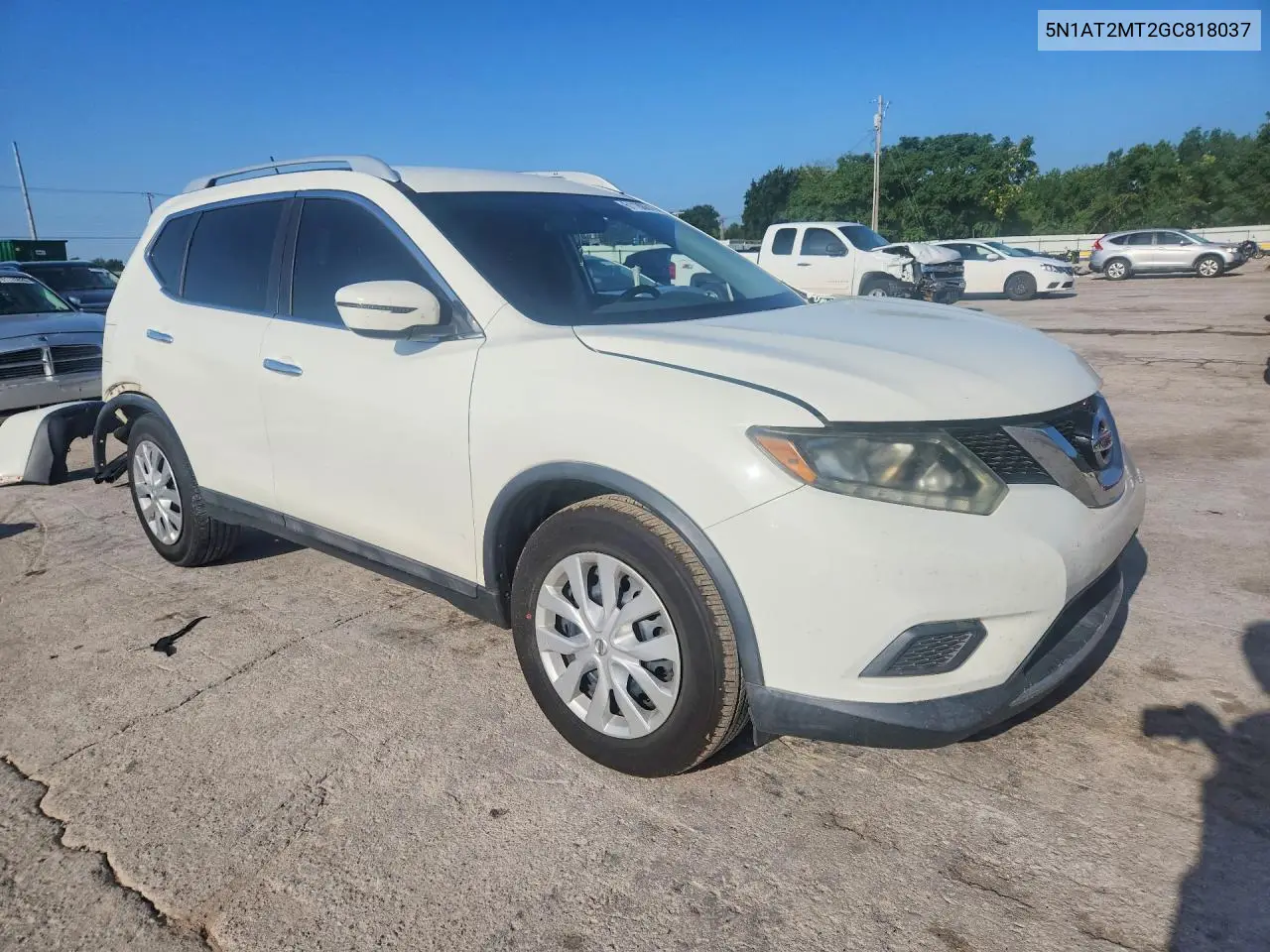 2016 Nissan Rogue S VIN: 5N1AT2MT2GC818037 Lot: 61188616