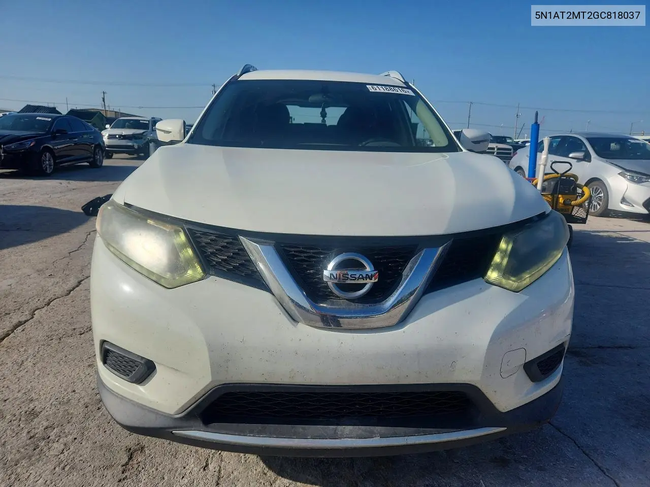 2016 Nissan Rogue S VIN: 5N1AT2MT2GC818037 Lot: 61188616