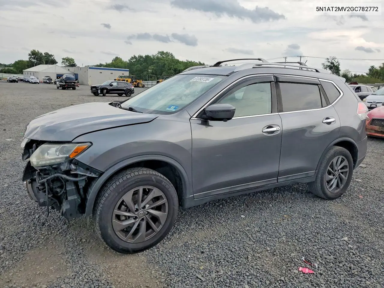 2016 Nissan Rogue Sl VIN: 5N1AT2MV2GC782772 Lot: 61393736