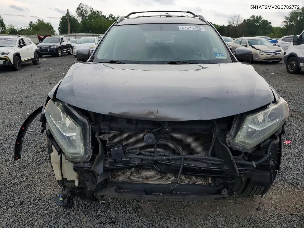 2016 Nissan Rogue Sl VIN: 5N1AT2MV2GC782772 Lot: 61393736