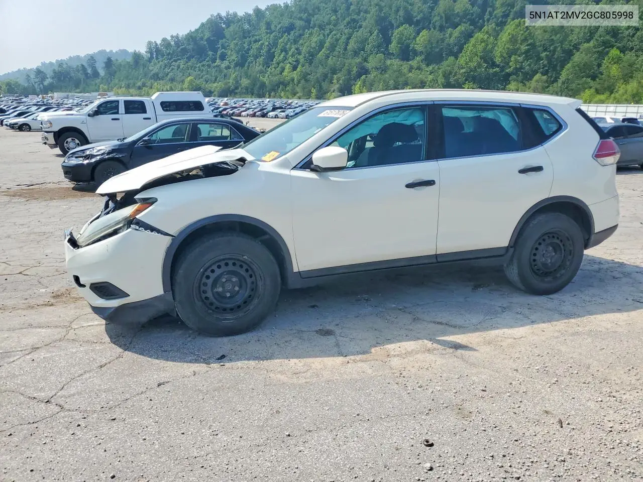 2016 Nissan Rogue S VIN: 5N1AT2MV2GC805998 Lot: 61517876