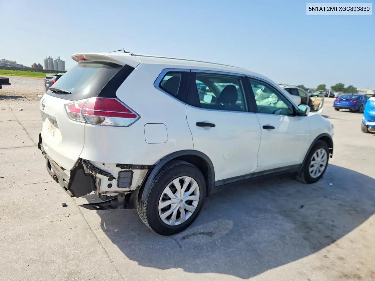 2016 Nissan Rogue S VIN: 5N1AT2MTXGC893830 Lot: 61571796