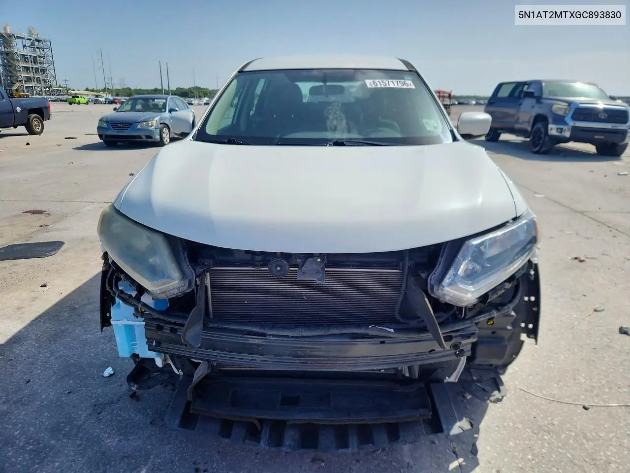 2016 Nissan Rogue S VIN: 5N1AT2MTXGC893830 Lot: 61571796
